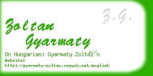 zoltan gyarmaty business card
